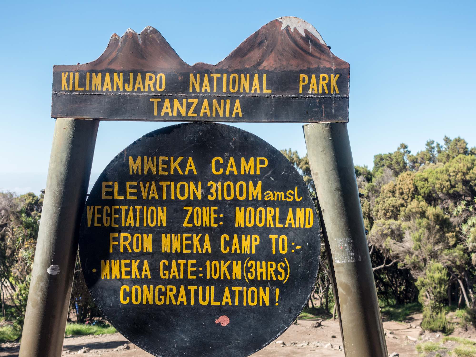 Mweka Descending Route Kilimanjaro